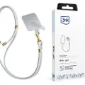 3MK Smycz do telefono - EasyClip - Hvit (gull)