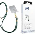 3MK EasyClip, Mobiltelefon, Nylon, Zink, Gull, Grønn, Hengende boks