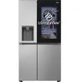 LG InstaView GSGV81PYLL, Frittstående, Amerikansk dør, Sølv, 2 dører, Prime Silver, Berøringskontroll