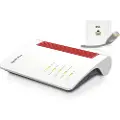AVM FRITZ!Box 7690, Wi-Fi 7 (802.11be), Dobbelbånd (2.4 GHz / 5 GHz), Ethernet/bredbåndsforbindelse, VDSL, Hvit, Frittstående router