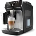 Philips Series 4400 EP4446 - Automatisk kaffemaskin med melkeskummer - 15 bar - svart / sølv