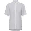 Fynch&Hatton 25041047 Linen Mix Kort Ermet Bluse