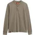 Superdry Vintage Textured Grandad Langarmet T-skjorte
