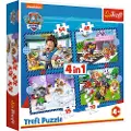 Trefl Puzzle 4in1 Dog matter Paw Patrol Paw Patrol