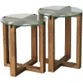 Kalune Design HomitisSettbord (2 stk.) AmalfiBrunSmåbordFra Homeroom