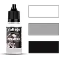 Vallejo Primer akryl-polyuretan 200ml. svart