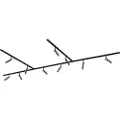 QAZQA Moderne skinnesystem med 10 spotlights mørk bronse 1-fase - Slimline Uzzy