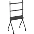 Gembird TVS-86F-02, 139,7 cm (55), 2,18 m (86), 100 x 100 mm, 600 x 400 mm, Plast, Stål, Svart