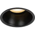 QAZQA Smart downlight svart IP44 inkl. Wifi GU10 50mm - Dept
