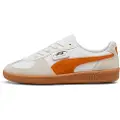 Puma Palermo Leather Sneakers Unisex, Shoes, White/Warm White/Orange Glo, 42.5