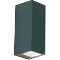 QAZQA Moderne Vegglampe Mørkegrønn 2-Lys GU10 70mm IP54 - Baleno