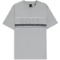 Hugo Boss for man. 50550113 Iconic Zone T-shirt grey (M), Casual, Cotton, Short sleeve