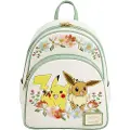 Loungefly Pikachu Pokemon Og Eevee Floral Mini-ryggsekk