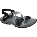 SKECHERS for woman. 163112 Sandals Reggae slim grey (39), Flat, Velcro, Casual