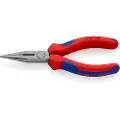 Knipex 25 02 140, Diagonal tang, Kromvanadiumstål, Plast, Blå, Rød, 140 mm, 109 g