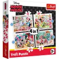 Trefl Puzzle - DISNEY - Minnie with friends (4in1) Gulv