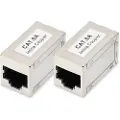 Digitus - Nettverkkopler - RJ-45 (hunn) til RJ-45 (hunn) - skjermet - CAT 6a - modular, stifttilordning: 1:1 (en pakke 2)