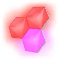 Trust GXT 903 VYBZ - Lyspanelsett - LED - klasse G - RGB-lys - sekskant - hvit (en pakke 3)