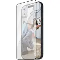 PanzerGlass SAFE. by - Skjermbeskyttelse for mobiltelefon - ultrabred passform - glass - rammefarge svart - for Apple iPhone 15 Plus, 16 Plus