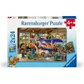 Ravensburger Fly- og togreparasjoner 2x24 puslespillbrikker,