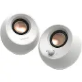 Creative Labs Pebble V3 - Høyttalere - for PC - 2.0-kanal - trådløs - Bluetooth - USB - 8 watt (Total) - pristine white