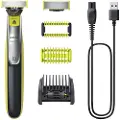 Philips OneBlade 360 QP2834 Face + Body - Trimmer - trådløs - light green/dark gray