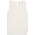 Tom Tailor Top Fabric Mix Ajour Ermeløs T-skjorte