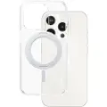 PanzerGlass Feature Case Transparent w. Silver Kickstand & MagSafe iPhone 15 Pro