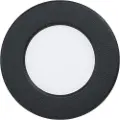 Eglo Fueva 5, Innsunket spotlight, 1 ampuller, LED, 4000 K, 330 lm, Sort, Hvit