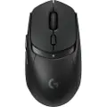 Logitech G G309 - Mus - gaming - optisk - 6 knapper - trådløs - 2.4 GHz, Bluetooth - USB Logitech LIGHTSPEED-mottaker - svart