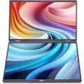 Acer PD163Qsmiuux - PD3 Series - LED-skjerm - 16 (15.6 synlig) - portabel - 1920 x 1080 Full HD (1080p) @ 60 Hz - IPS - 250 cd/m² - 800:1 - 8 ms - Mini HDMI, 2xUSB-C - høyttalere - sølv