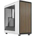 Fractal Design North - Mid tower - ATX - sidepanel med vindu (herdet glass) - ingen strømforsyning (ATX) - kritthvit - USB/lyd