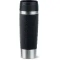 EMSA Travel Mug Classic N2022000, Sort, Rustfritt stål, Silikon, Rustfritt stål, Polypropylen (PP), 4 timer, 8 timer