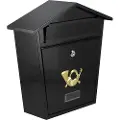 VOREL LETTERBOX 380 x 320 x 105 mm SVART 78580
