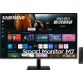 Samsung S32DM702UU - M70D Series - LED-skjerm - Smart - 32 - 3840 x 2160 4K @ 60 Hz - VA - 300 cd/m² - 3000:1 - HDR10 - 4 ms - 2xHDMI, USB-C - høyttalere - svart