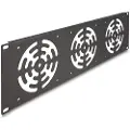 DeLOCK - Rack cover - for 3 fans, 120 x 120mm - mørk grå - 3U - 19