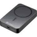 Sandberg Mag Wireless Powerbank 10000 mAh Nødlader - Grey - 10000 mAh