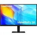 Samsung ViewFinity S8 S27D800EAU - S80D Series - LED-skjerm - 27 - 3840 x 2160 UHD @ 60 Hz - IPS - 350 cd/m² - 1000:1 - HDR10 - 5 ms - HDMI, DisplayPort - svart
