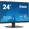 Iiyama ProLite XUB2493HS-B6 - LED-skjerm - 24 (23.8 synlig) - 1920 x 1080 Full HD (1080p) @ 100 Hz - IPS - 250 cd/m² - 1300:1 - 0.5 ms - HDMI, DisplayPort - høyttalere - svart, matt