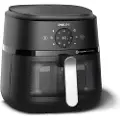 Philips 2000 Series NA231 - Varmluftsteker - 6.2 liter - 1.7 kW - svart / sølv