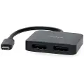 Nedis Usb-c Hann Til 2x Displayport Hunn Adapter Usb 3.2 Gen 1 4k Pvc 0.2 M 60hz