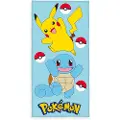 Herding Pokemon Velour Pikachu & Squirtle 75x150 Cm Håndkle