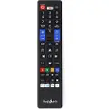 Nedis TVRC45SABK, TV, IR Kabelfri, Trykknapper, Sort