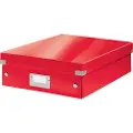 Leitz Click & Store WOW - Lagerboks - medium - for A4 (210 x 297 mm) - rød