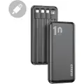Dudao K6Pro powerbank 10000mAh 10Watt 4xcables sort