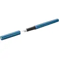 Pelikan 823609, Blå, Bensinfarge, Fyllesystem med patron, Blå, Rustfritt stål, Medium, 1 stykker
