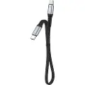 Dudao L10C Power Delivery USB-C-kabel - 100W hurtiglading, 0.23m - Svart