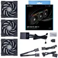 Lian Li UNI FAN TL 120 (3-pack) - Kabinettvifte - 120mm - Svart med RGB LED-lys - 33 dBA