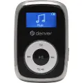 Denver MPS-316, MP3-spiller, 16 GB, LCD, svart, metallisk, hvit