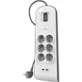 Belkin Bsv604vf2m Surge Strip Protection Socket 6 Slots 2 Usb Skjøteledning